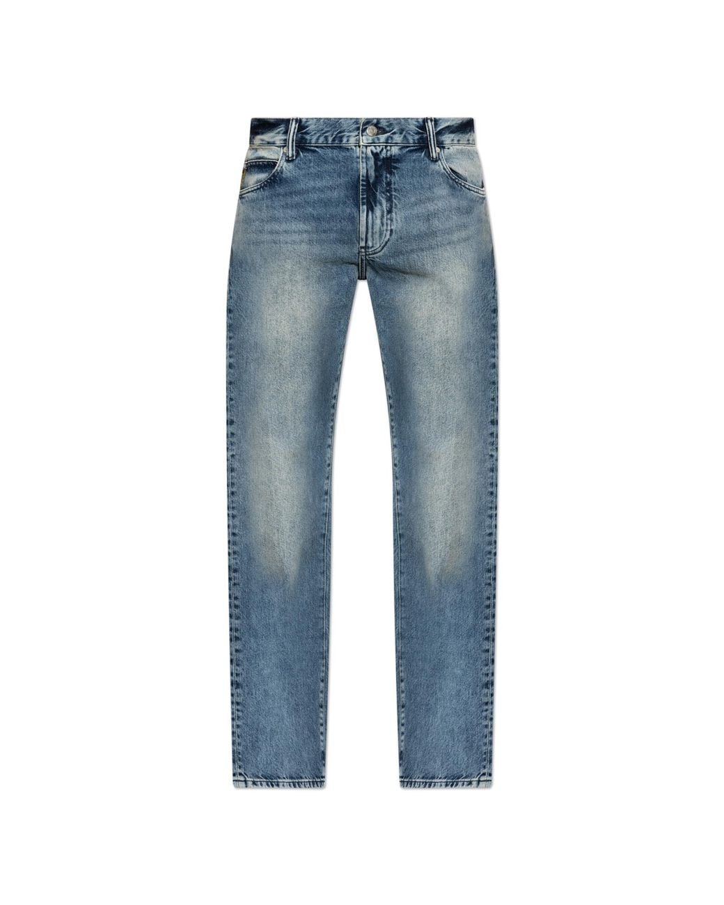 Emporio Armani Blue Straight-Leg Jeans for men