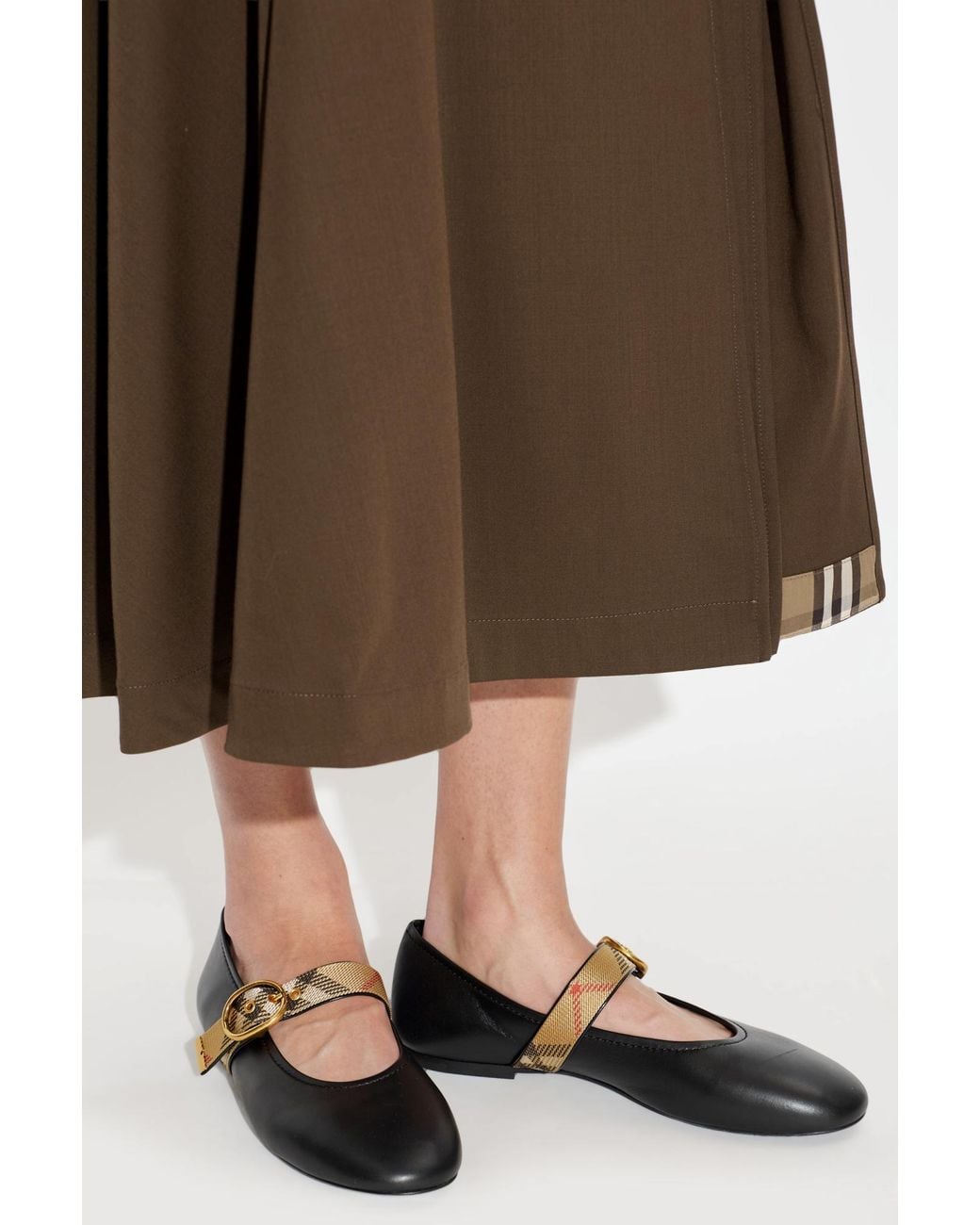 Burberry Black 'Robin' Ballerinas