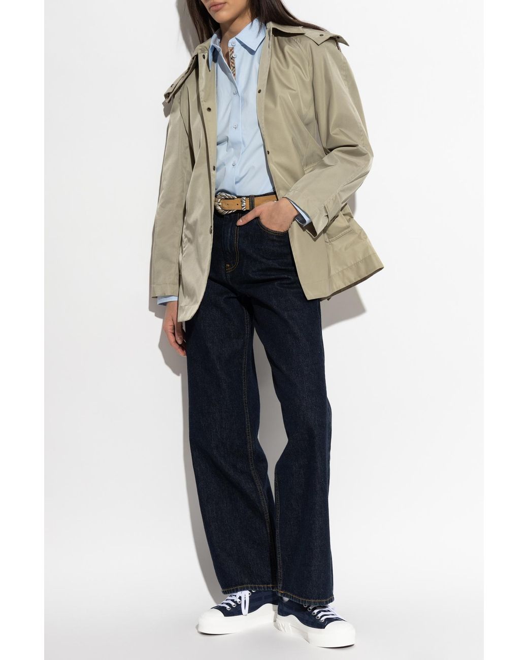 Burberry Green Trench Coat 'Tilgate'