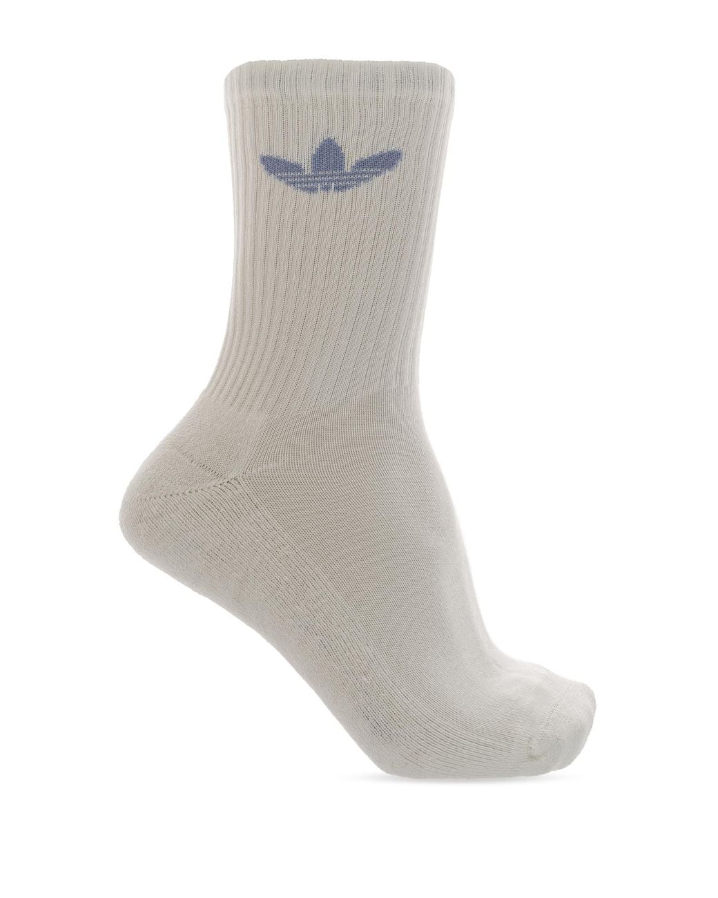Adidas Originals Natural Six-Pack Of Logo Socks