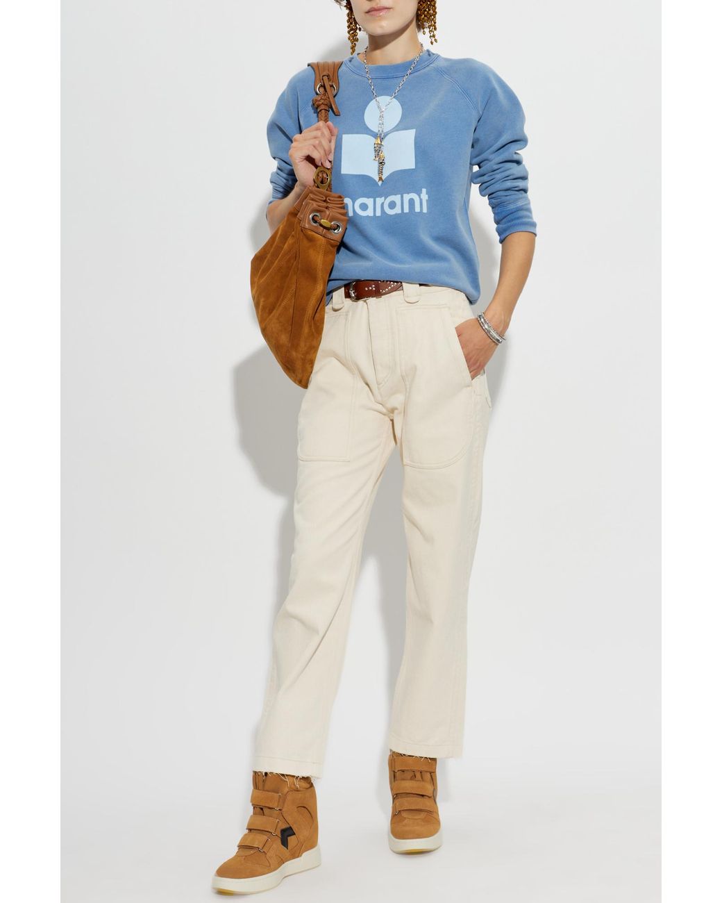 Isabel Marant Blue Sweatshirt "Millyny"