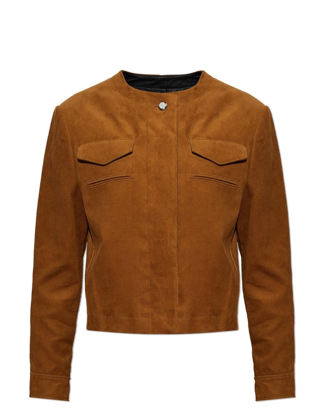Tory Burch Brown Corduroy Jacket With Pockets