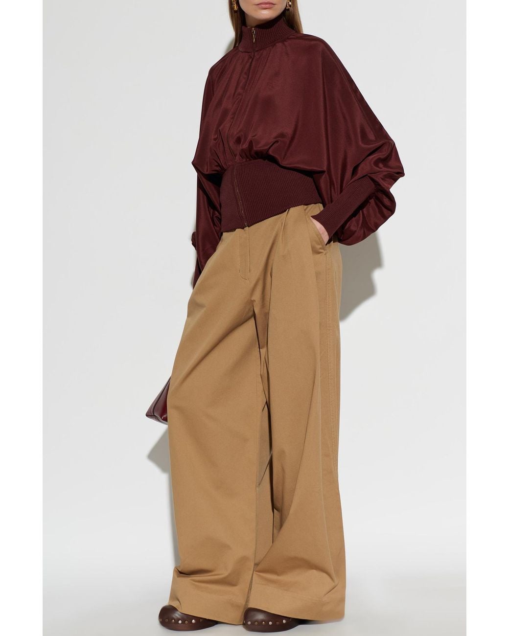 Zimmermann Natural Wide-Leg Trousers