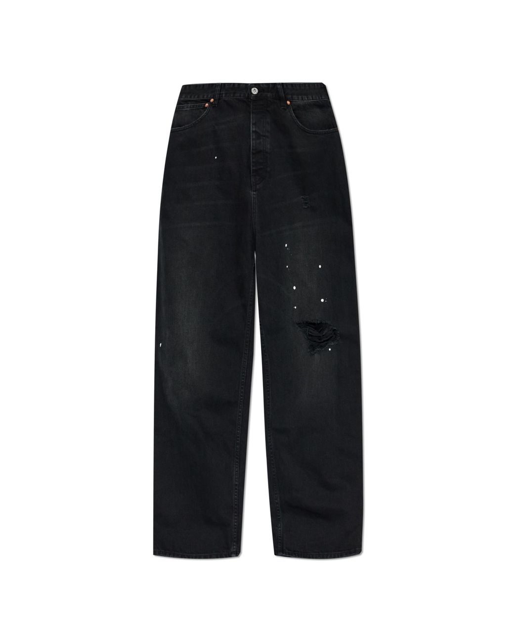 Vetements Black Vintage-Effect Jeans for men