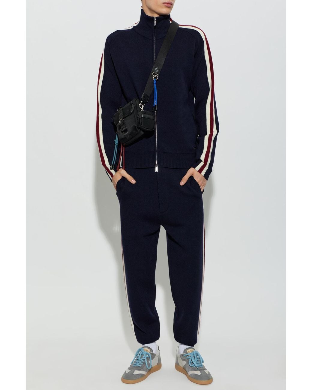 DSquared² Blue Wool Cardigan for men