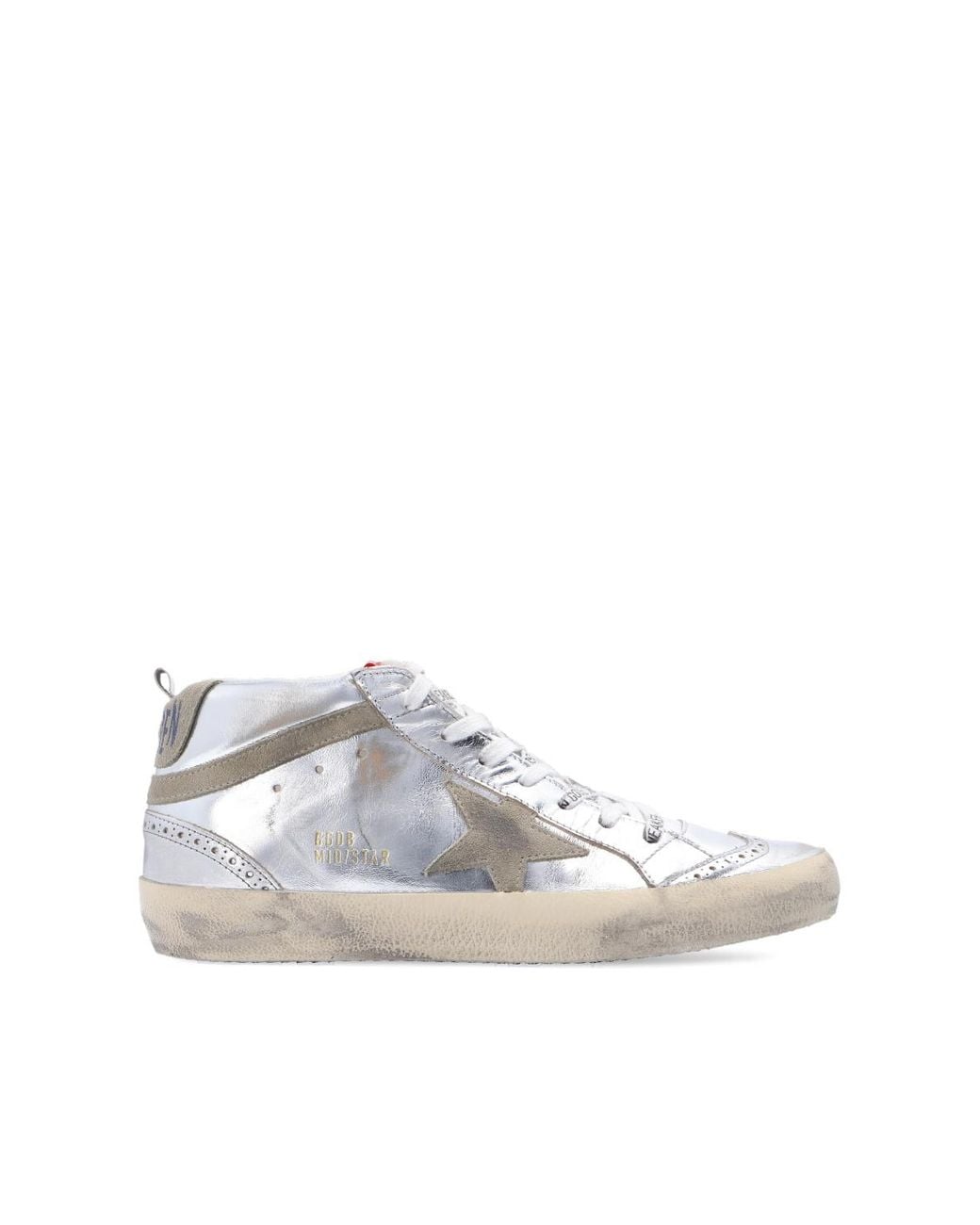 Golden Goose Deluxe Brand Metallic High-Top Sneakers 'Mid Star Classic'