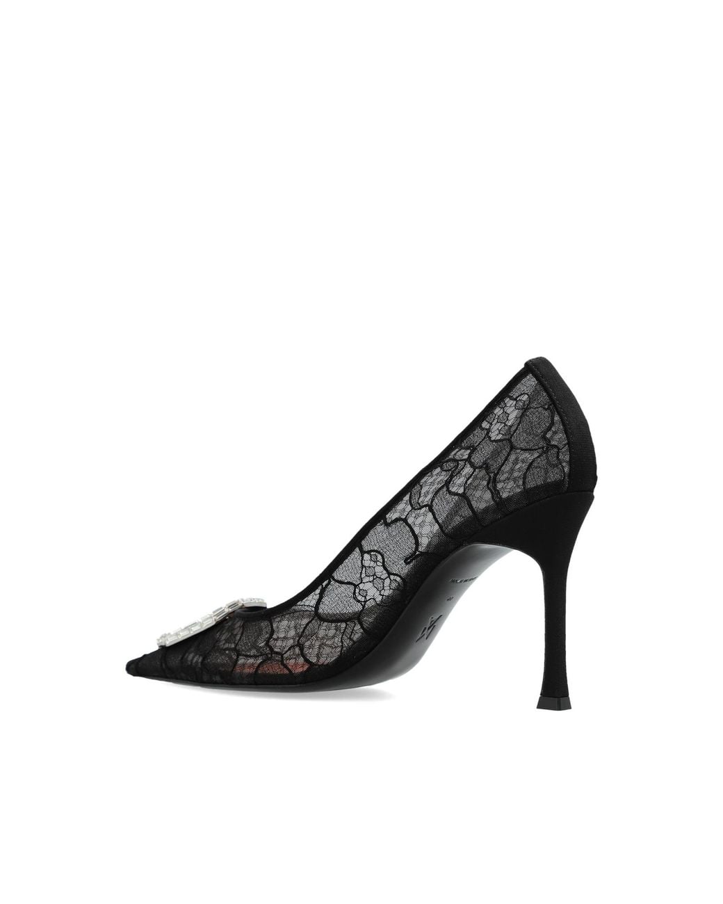 AMINA MUADDI Black 'Camelia' High-Heeled Shoes