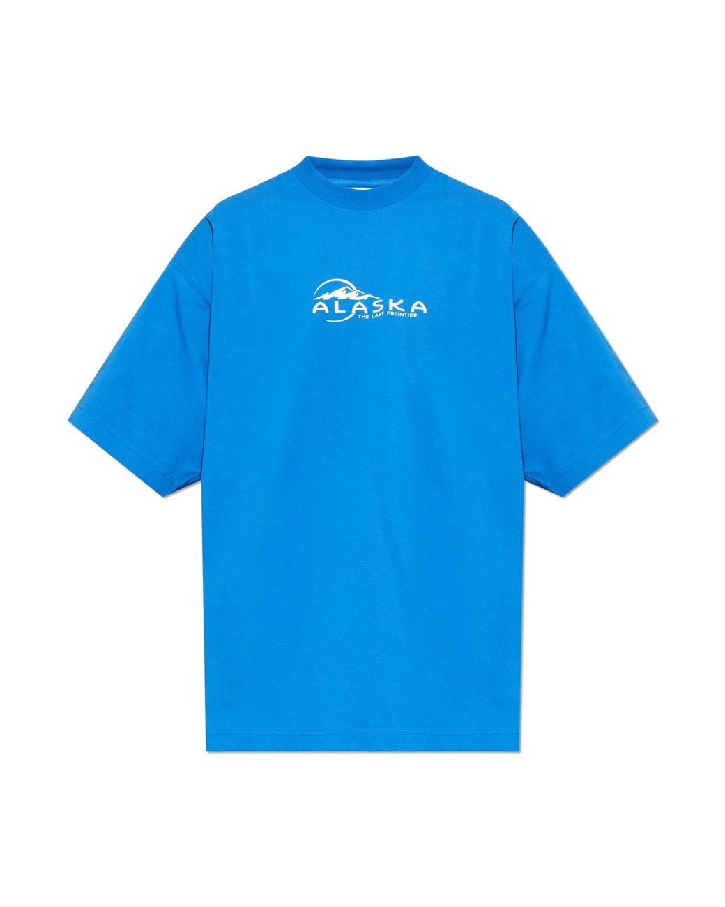 Vetements Blue T-Shirt With Print for men