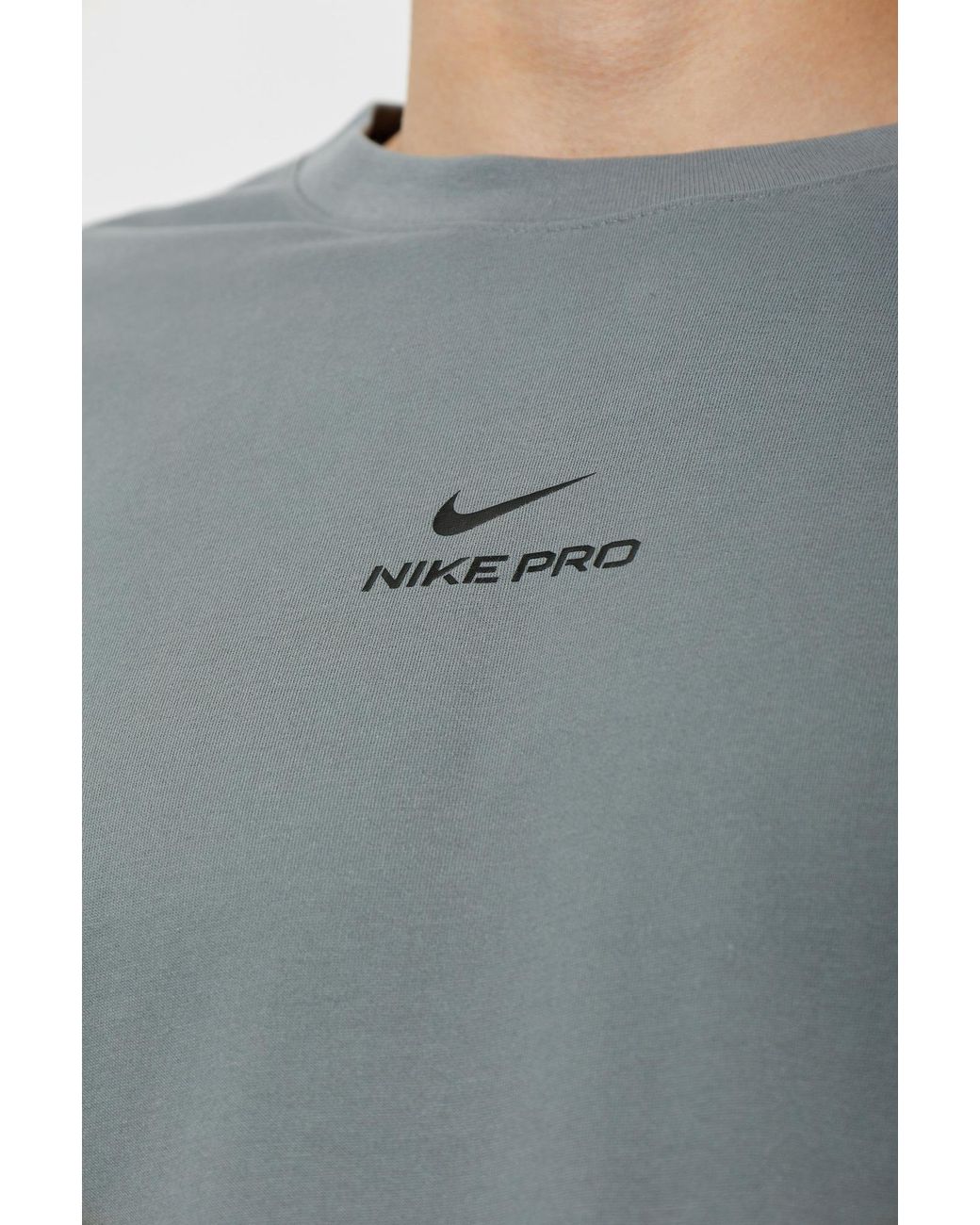 Nike Gray Logo T-Shirt for men