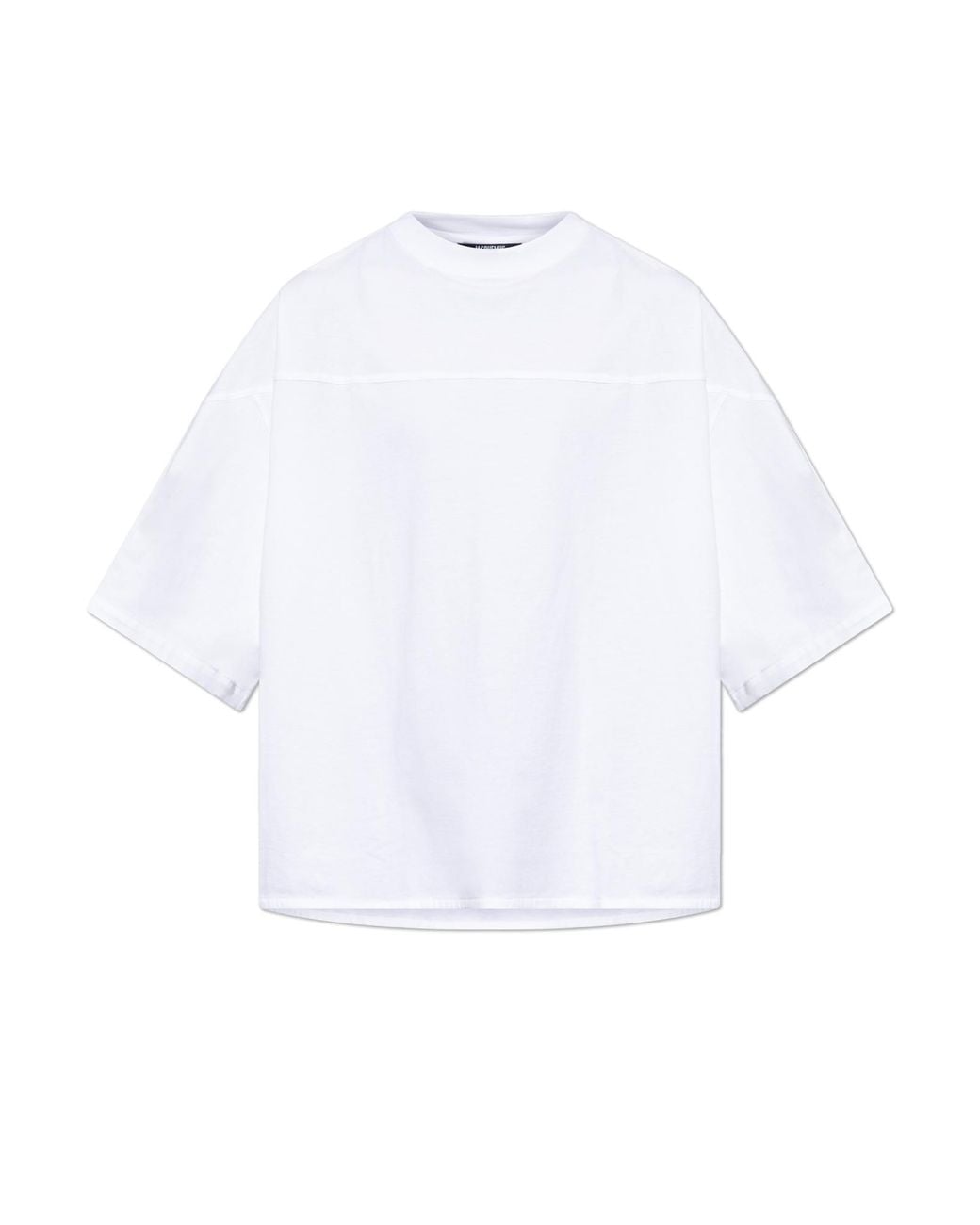 Jacquemus White T-Shirt With Embroidered Logo for men