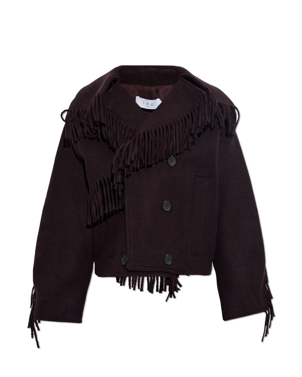 IRO Black 'Daring' Fringed Jacket