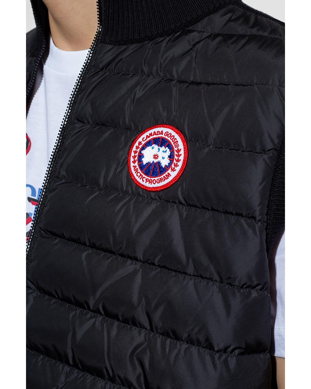 Canada Goose Blue Quilted Vest for men
