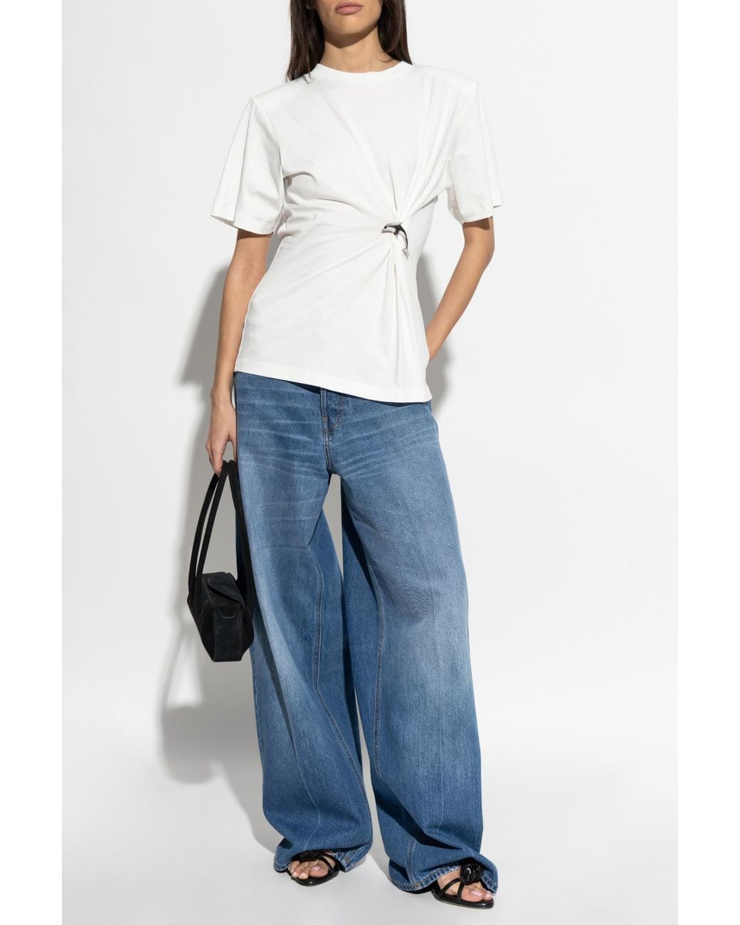 Blumarine White T-Shirt With An Applique