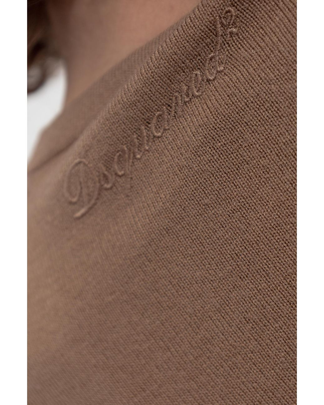 DSquared² Natural Wool Dress