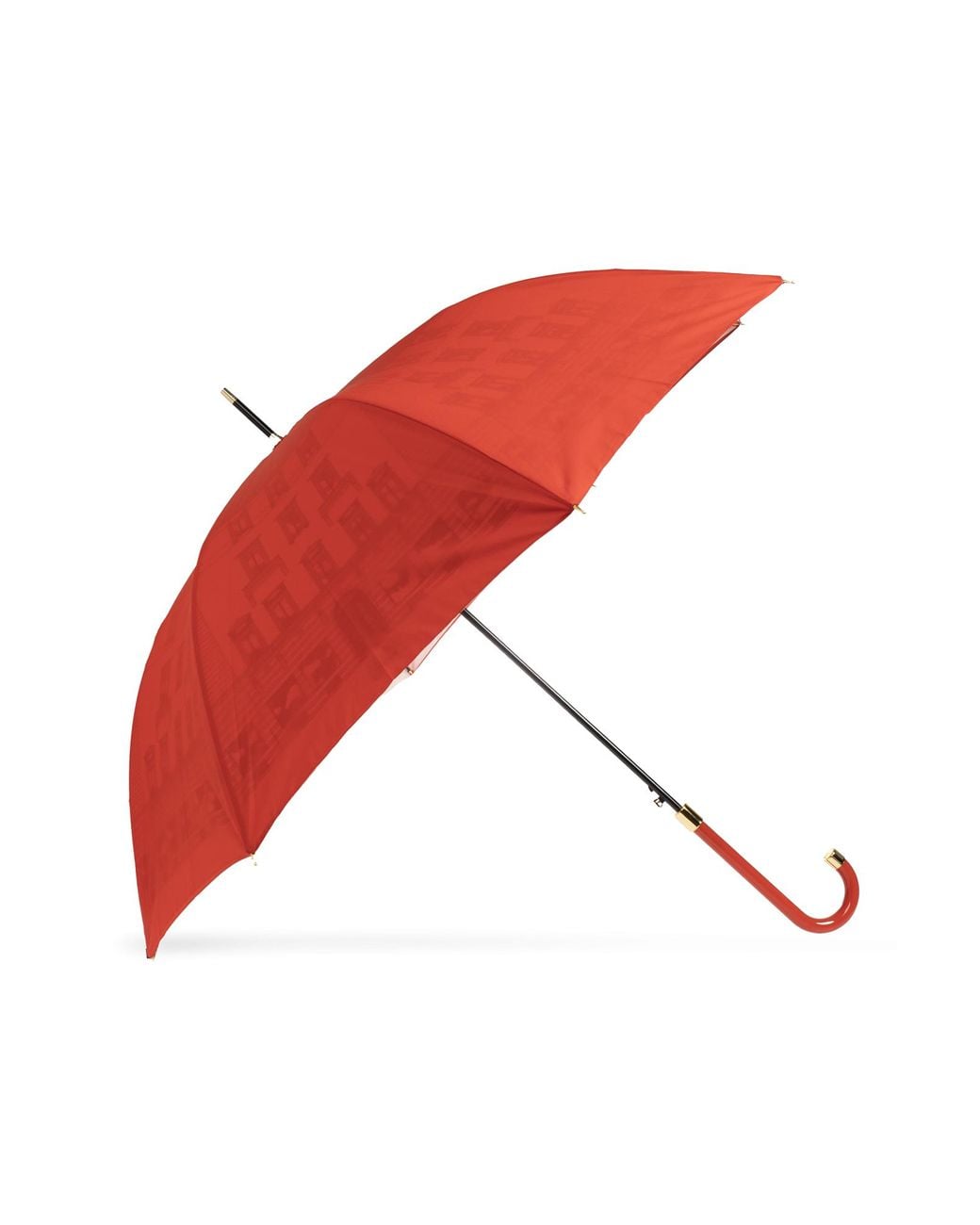 Moschino Red Parasol With Print