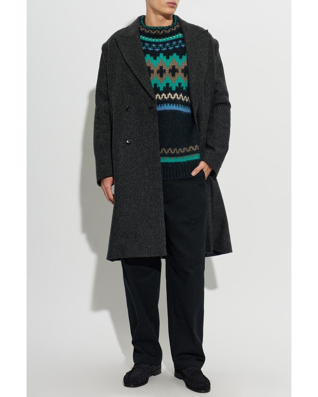 Paul Smith Black Single-Vent Coat for men