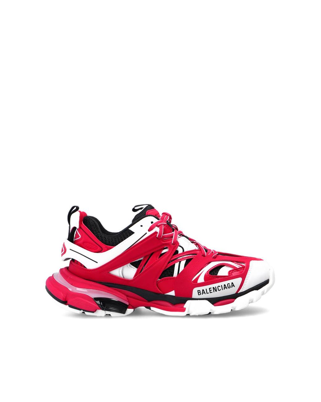red balenciaga track sneakers