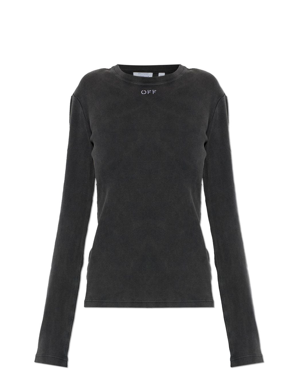 Off-White c/o Virgil Abloh Black Long Sleeve Top