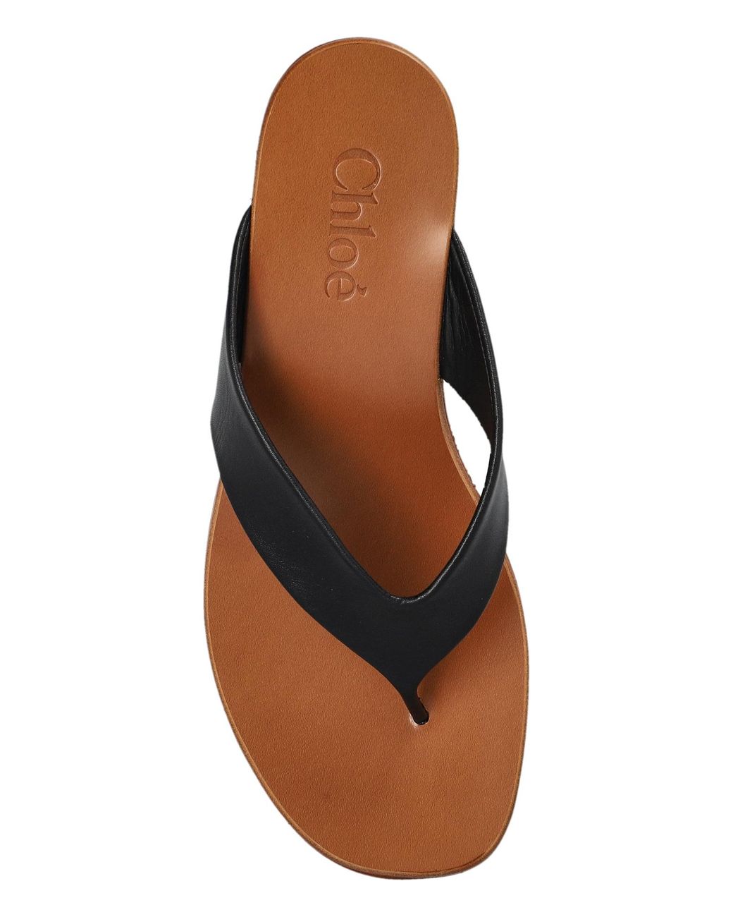 Chloé Brown Wedge Sandals