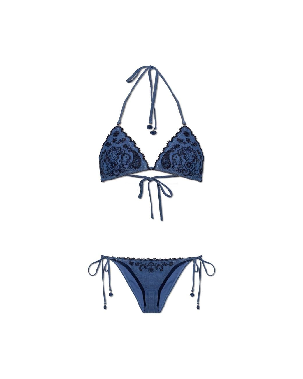 Zimmermann Blue Two-Piece Swimsuit