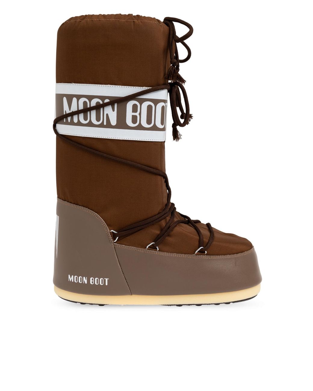Moon Boot Brown Snow Boots Icon Nylon for men