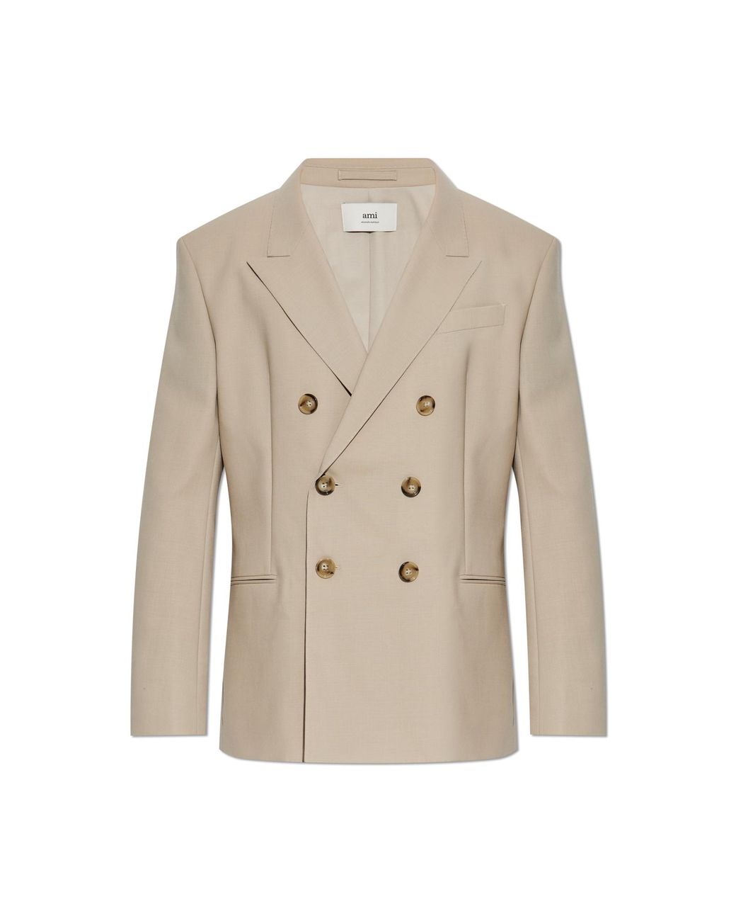 AMI Natural Wool Blazer for men