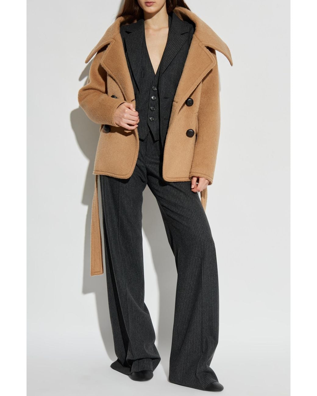 DSquared² Natural Wool Coat