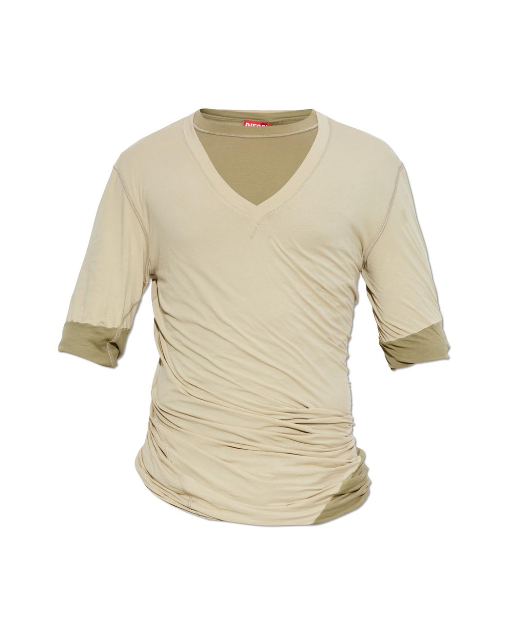 DIESEL White T-Shirt 'T-Moody-Plain' for men