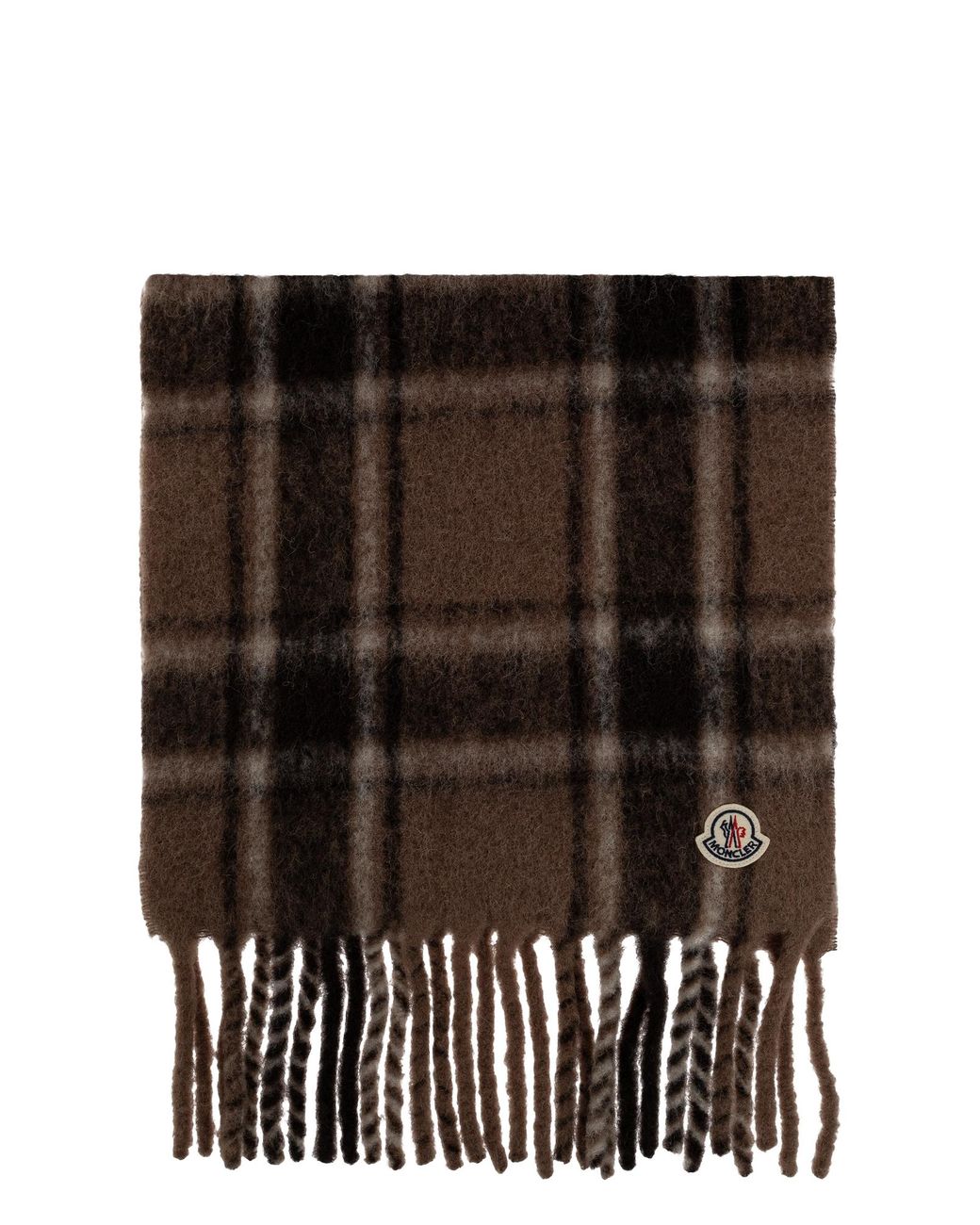 Moncler Black Wool Scarf for men