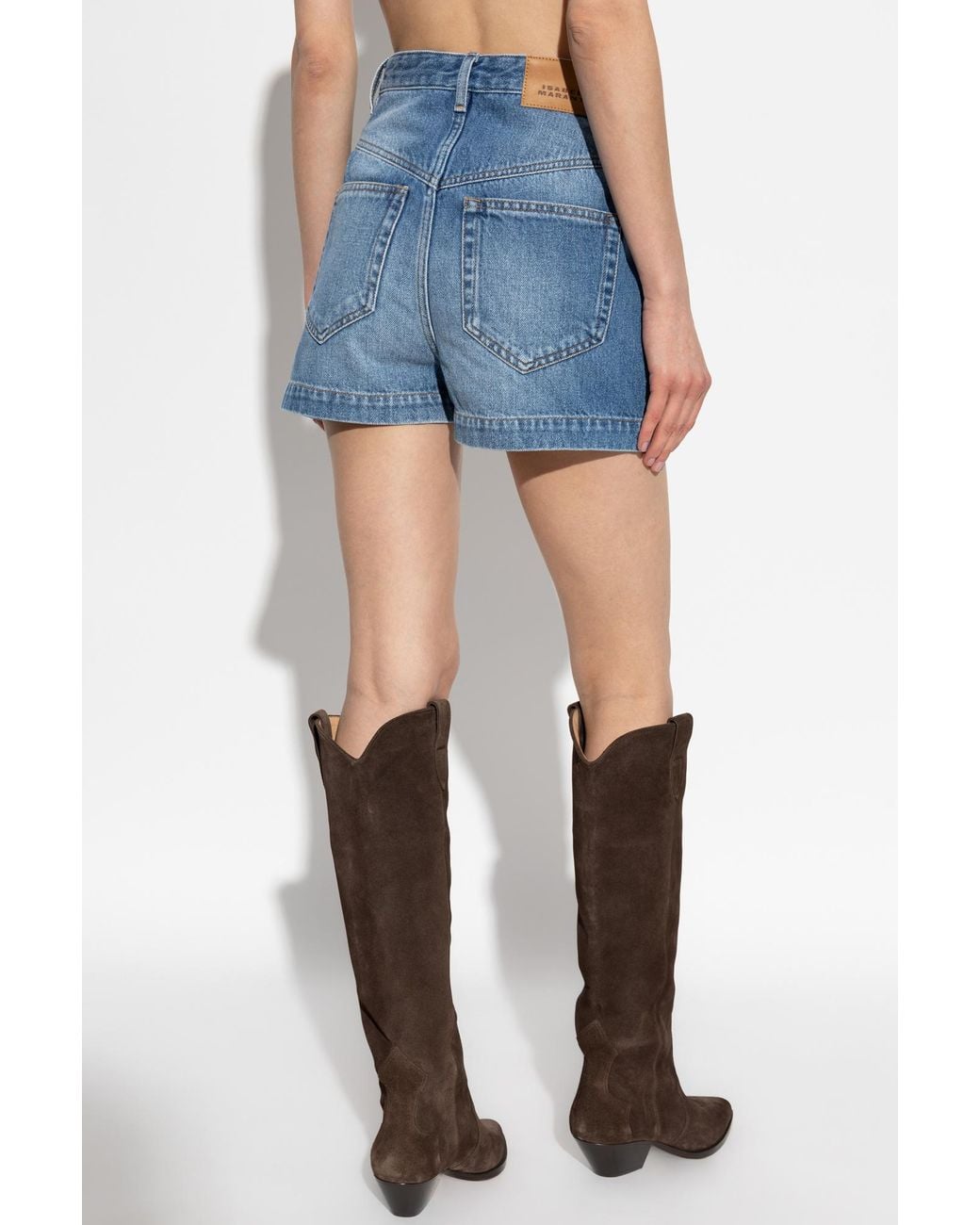 Isabel Marant Blue Jovany Denim Shorts