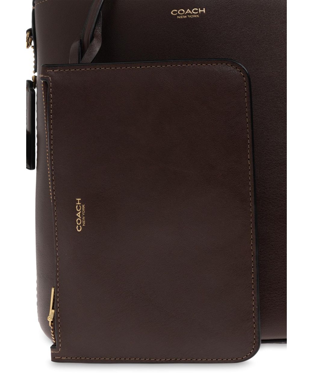 COACH Gray "Bleecker" Shoulder Bag