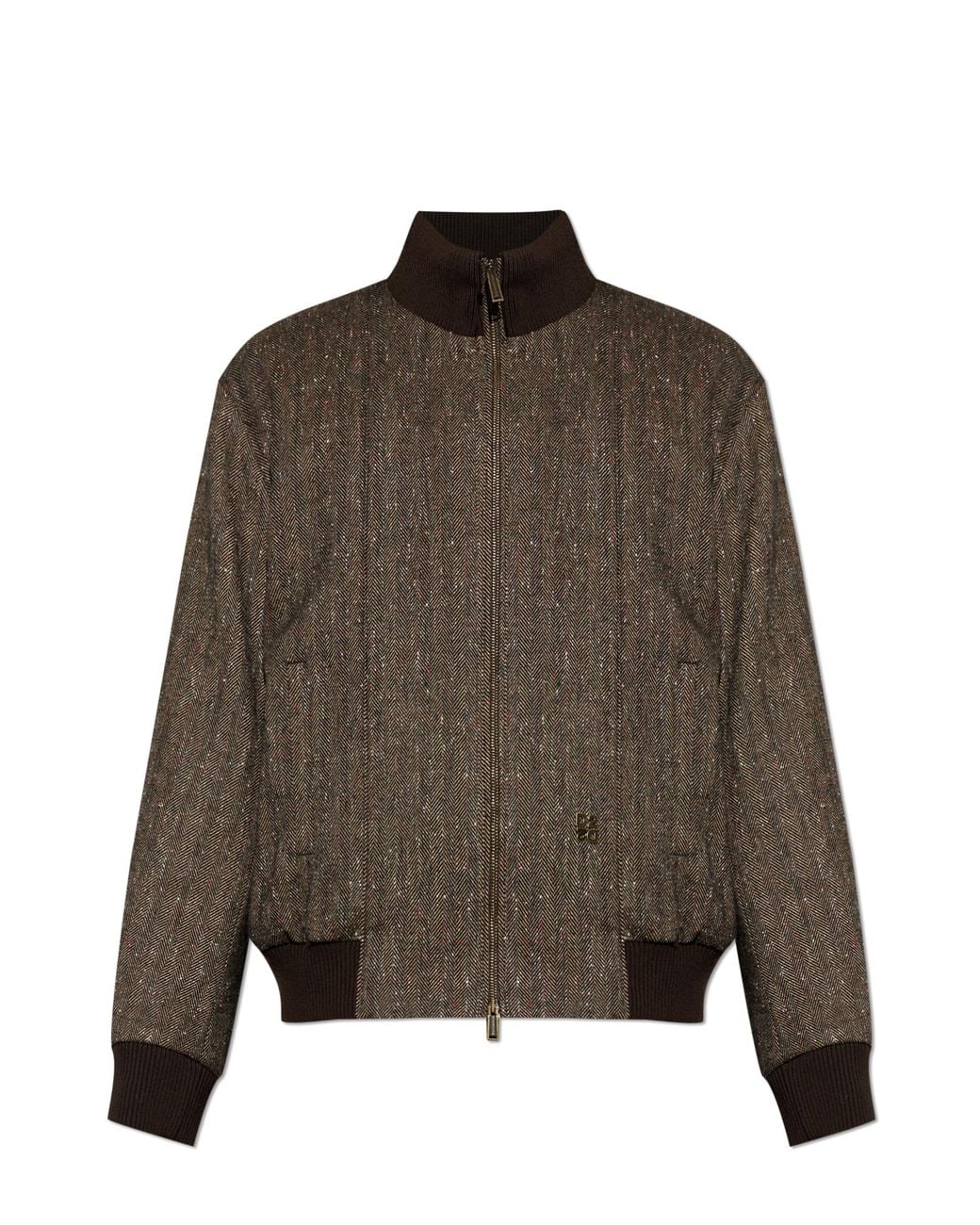 DSquared² Brown Herringbone Pattern Jacket for men