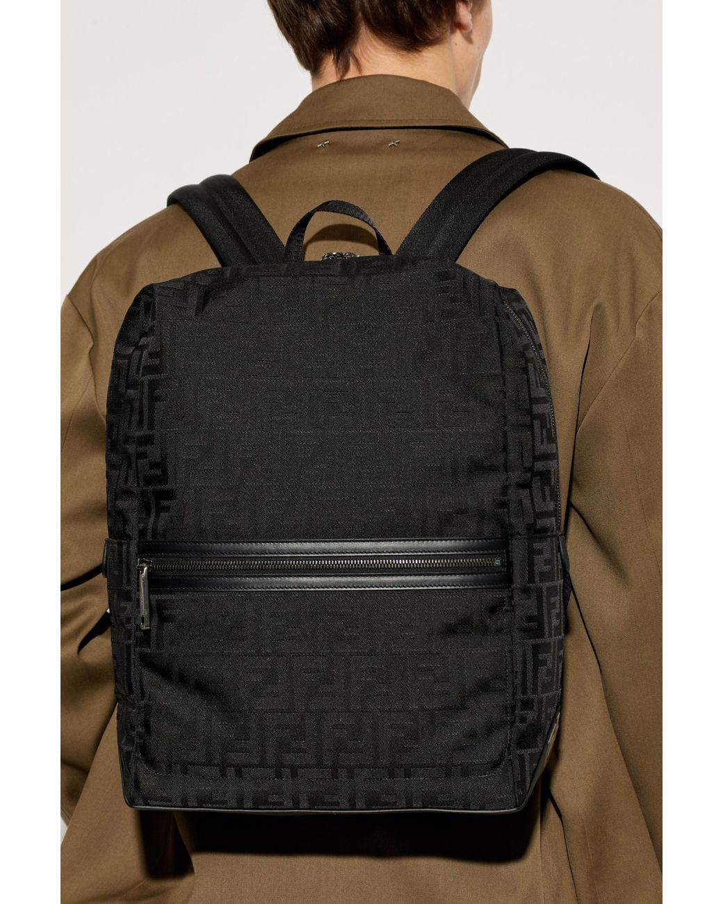Fendi Black 'Lui' Backpack for men
