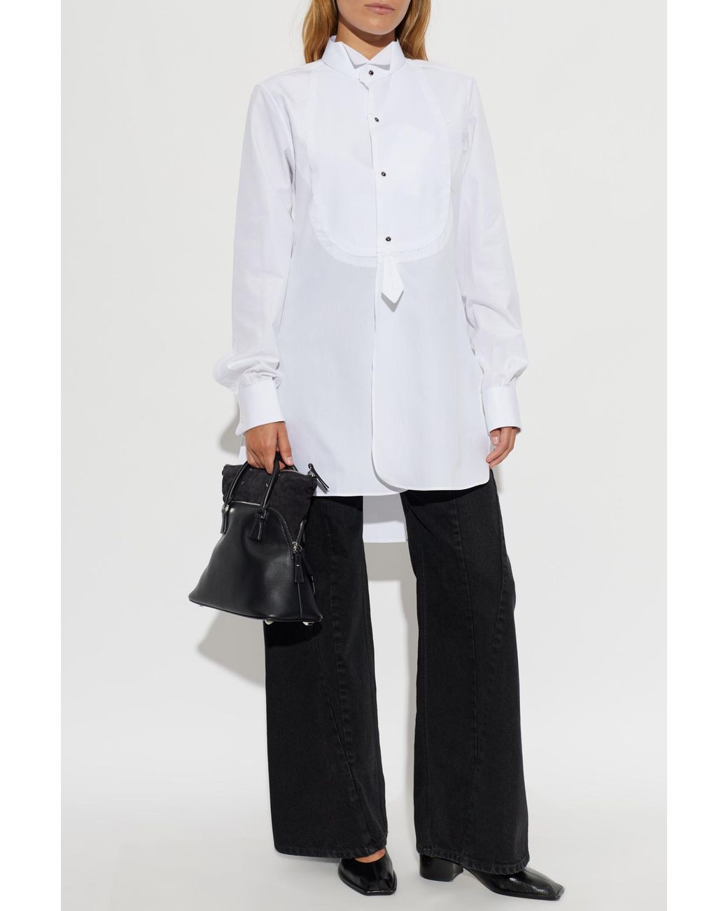 Maison Margiela White Shirt With Slits