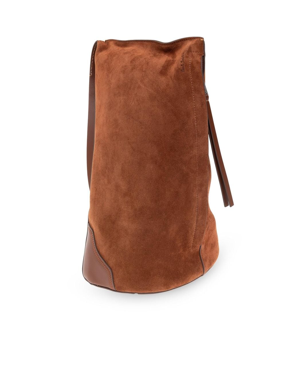 Paul Smith Brown Suede Sling Backpack for men