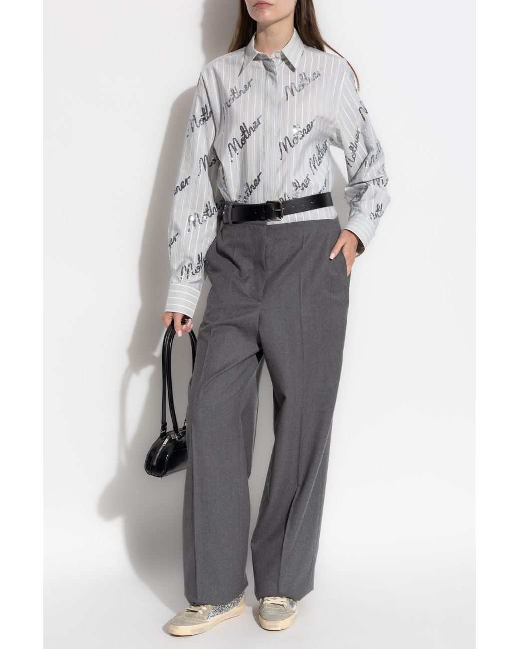 Stella McCartney White Shirt With Shimmering Sequins