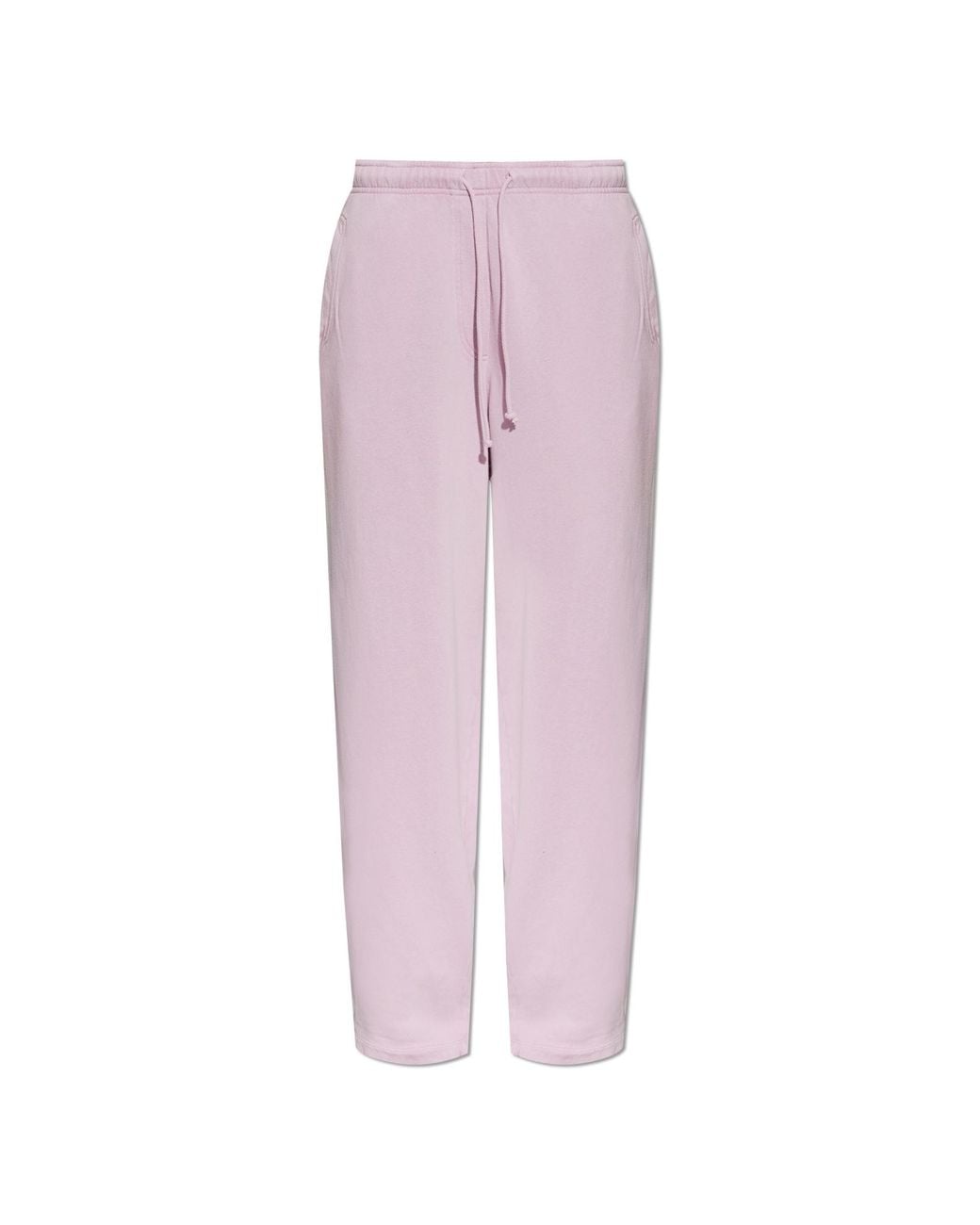 American Vintage Pink Sweatpants With Straight Legs