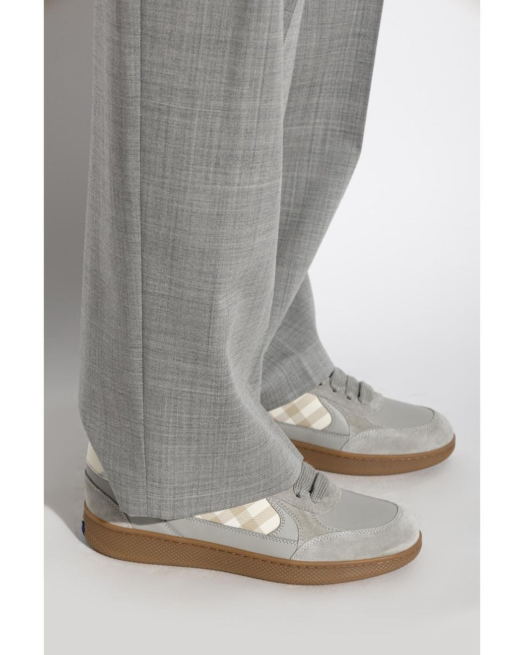 Burberry White 'Low Top' Sports Shoes