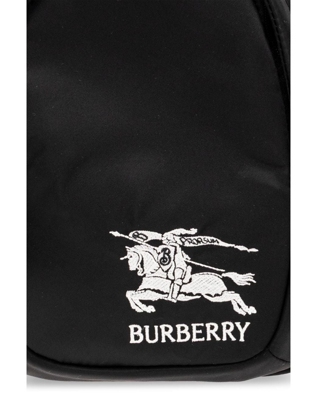 Burberry Black Logo Backpack for men