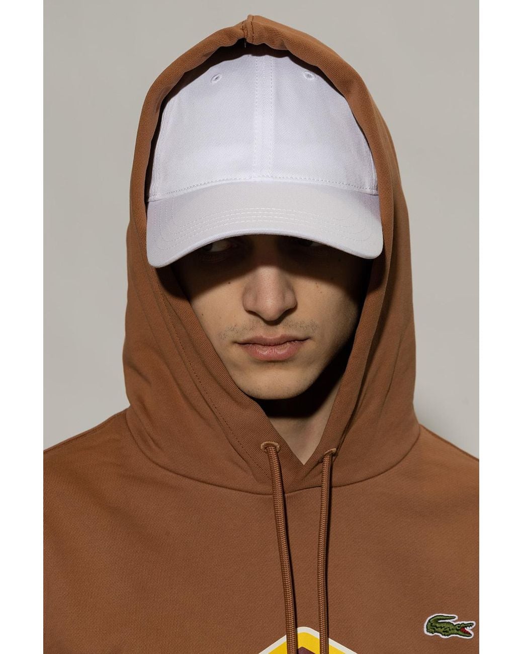 Lacoste White Baseball Cap