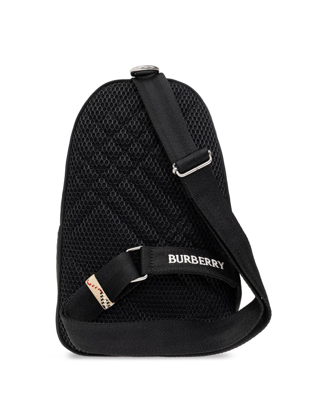Burberry Black Logo Backpack for men