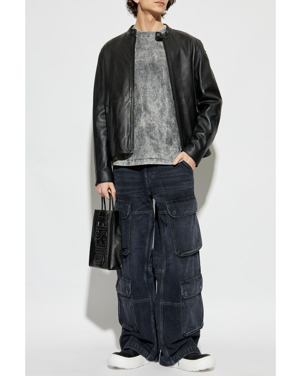DIESEL Gray Sweater K-Brutus for men
