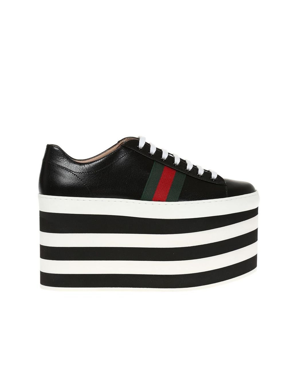 Gucci High Platform Sneakers in Black Lyst