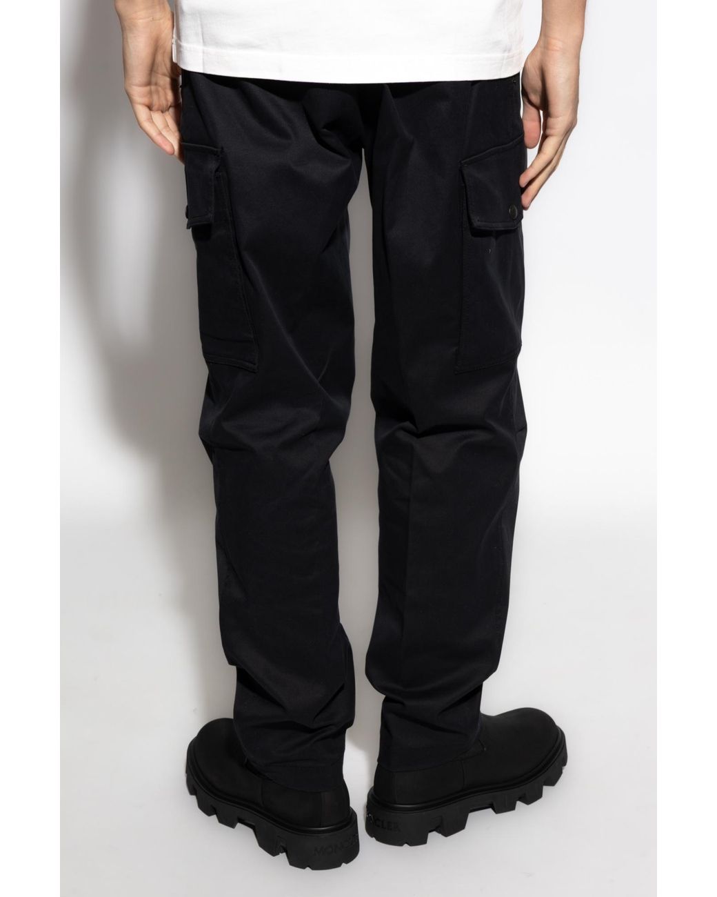 Moncler Black Cargo Pants for men