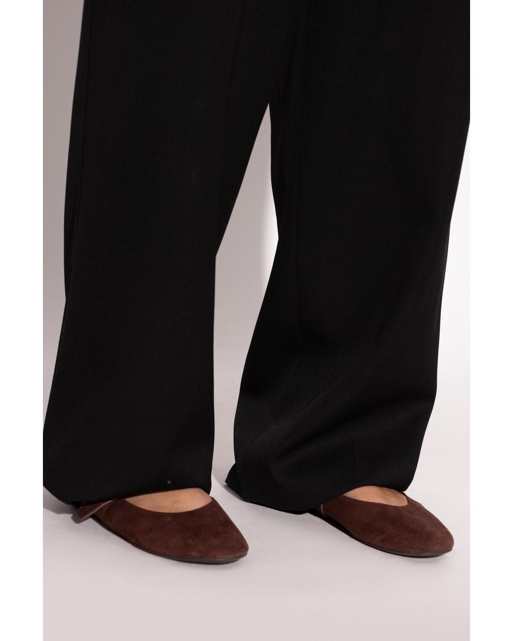 Tory Burch Brown Suede Ballet Flats