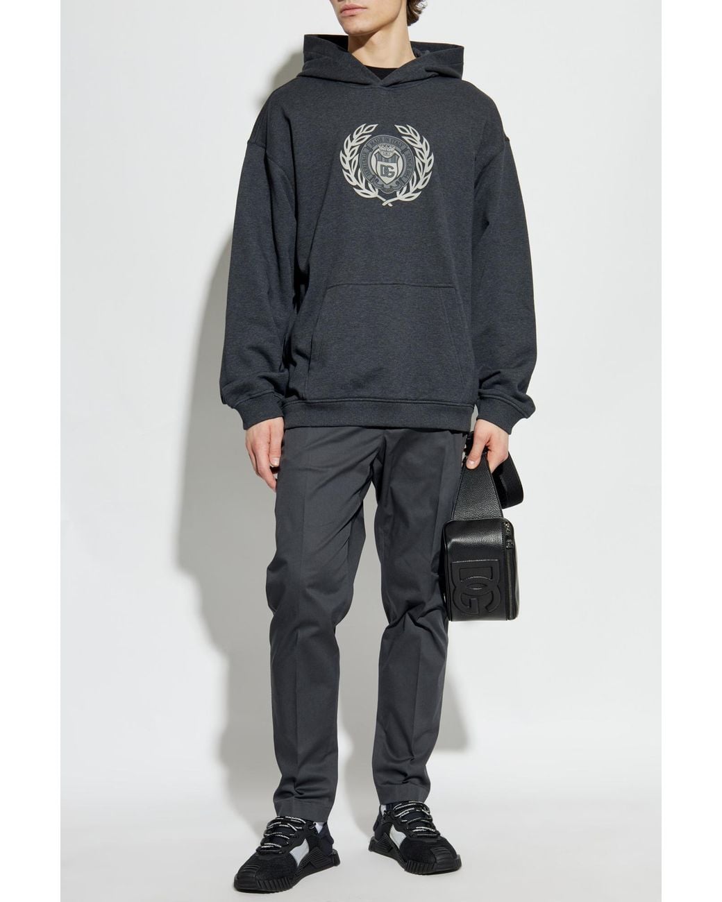 Dolce & Gabbana Blue Hoodie for men
