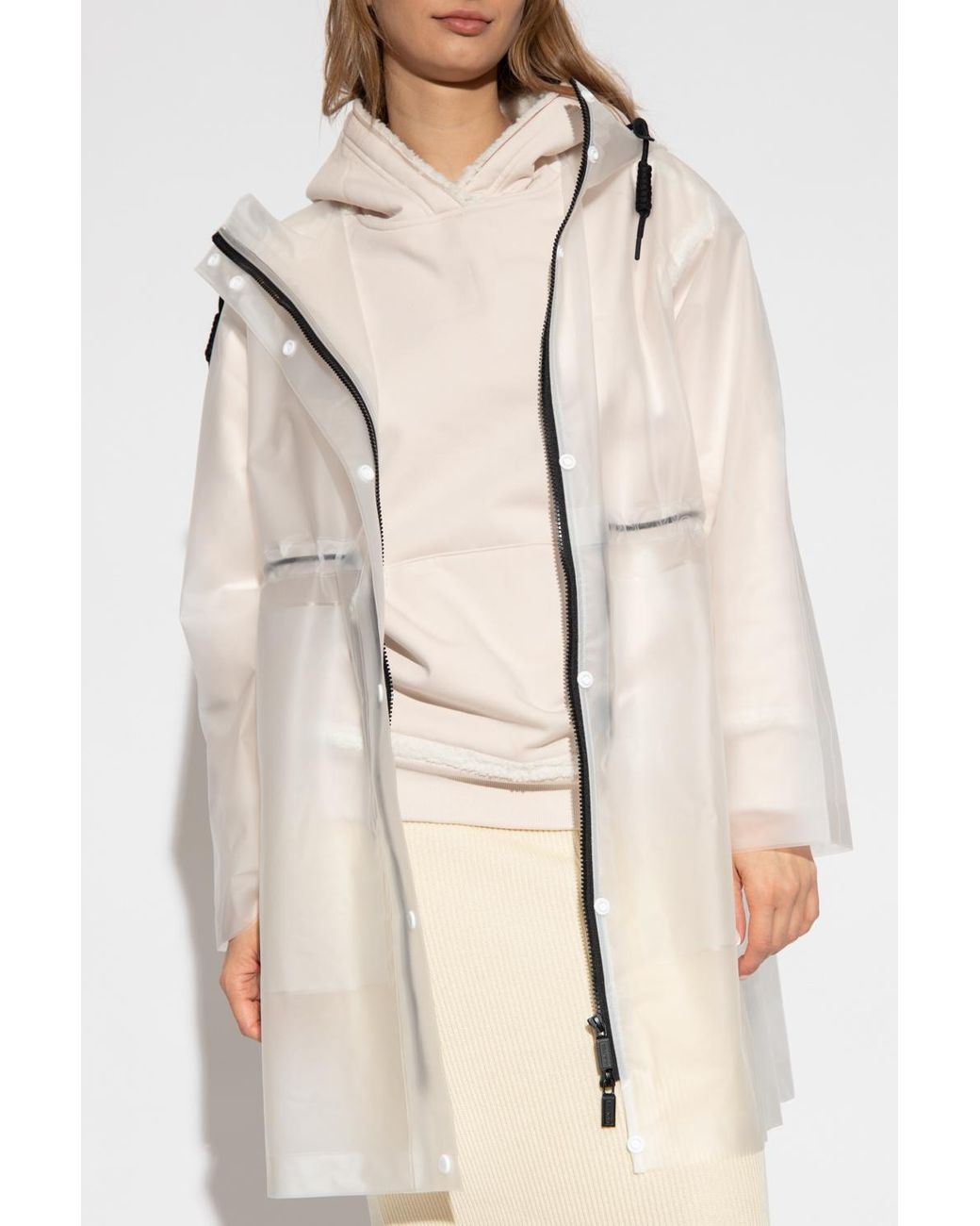 HUNTER Rain Coat With Pockets in White Lyst UK