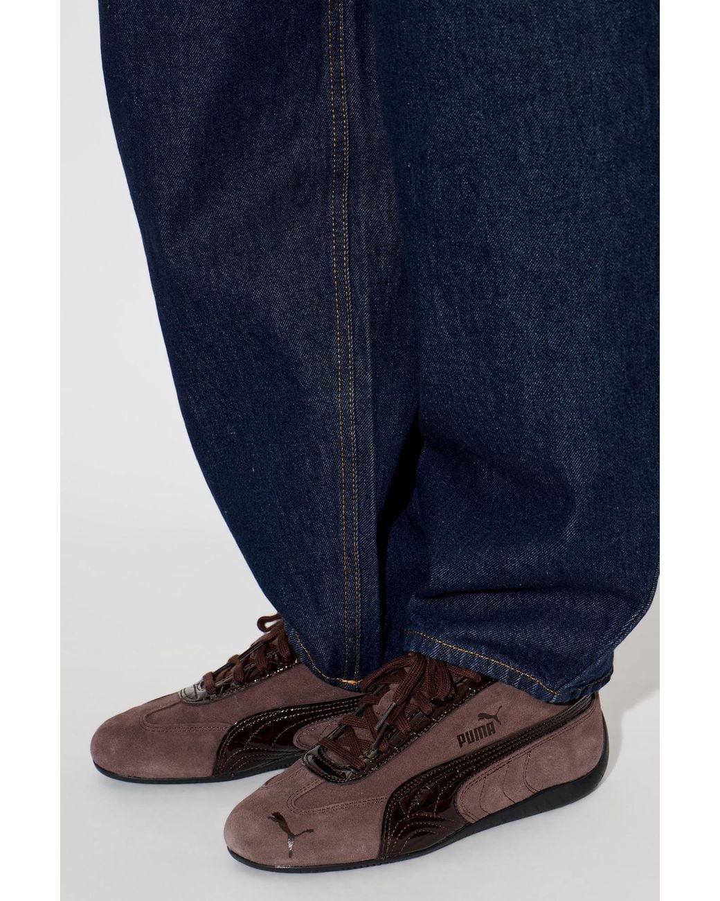 PUMA Brown 'Speedcat Croc Wns' Sneakers