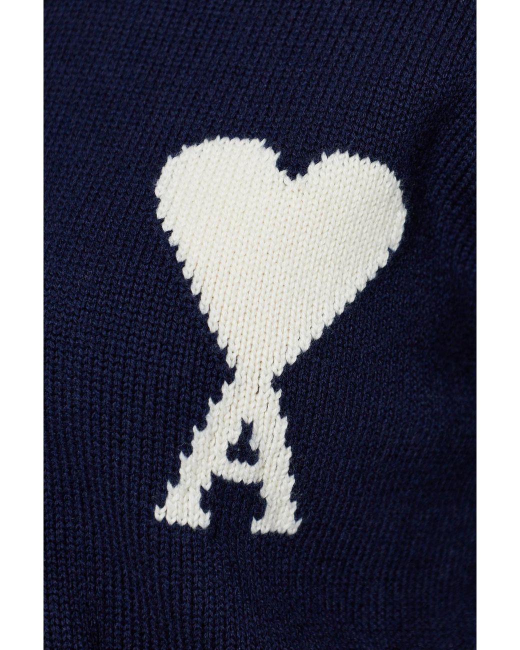 AMI Blue Cardigan With Logo