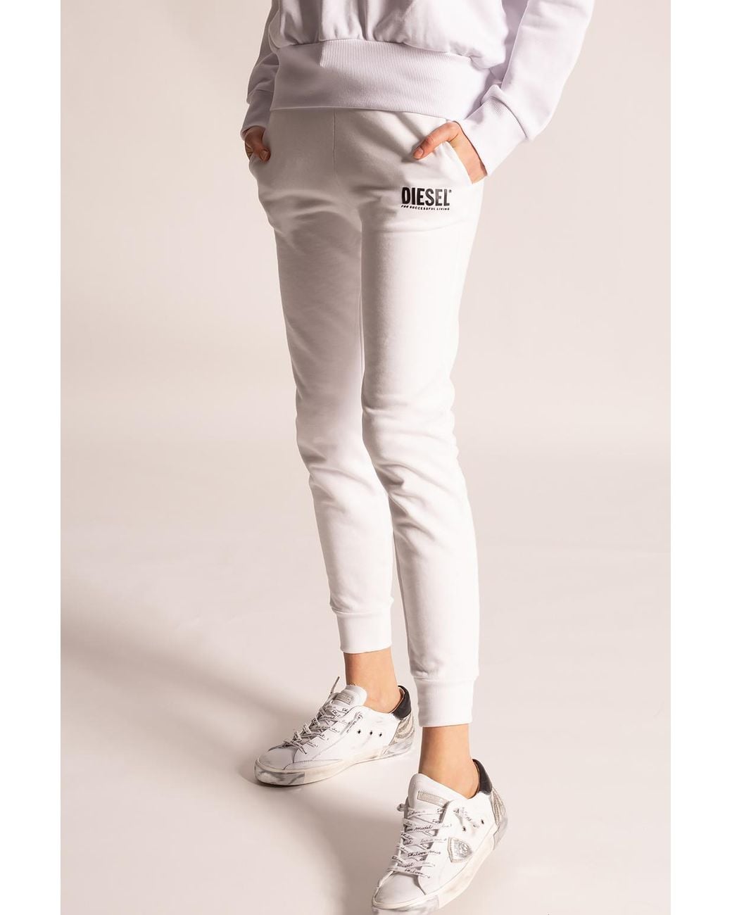 DIESEL Sweatpants With Logo in Pink | Lyst